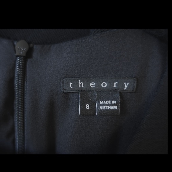 Theory Peplum Shift Black Dress - Picture 3 of 4